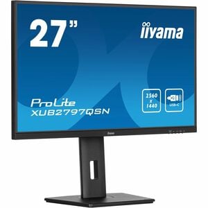 iiyama ProLite XUB2797QSN-B2 27" Class WQHD LED Monitor - 16:9 - Matte Black - 68.6 cm (27") Viewable - In-plane Switching