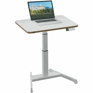 Leitz ERGO Sit-stand Desk - Height Adjustable - 650 mm Height x 600 mm Width x 800 mm Depth - Monitor, Laptop, Keyboard, M
