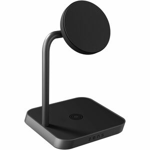 Base d'appoggio Zens - Wireless per iPhone, AirPods, iPhone 12 - 2 Alloggiamento - Qi - Compatibilita carica - Nero