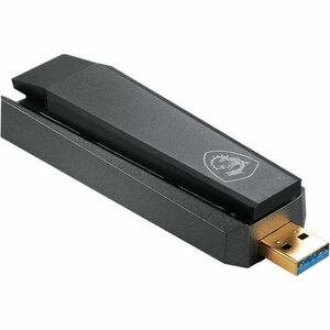 MSI IEEE 802.11ax Dual Band Wi-Fi Adapter for Desktop Computer, Notebook, Wireless Router - USB 3.2 Gen 1 - 1.76 Gbit/s - 