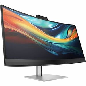 HP 740pm 40" Class Webcam WUHD Curved Screen LED Monitor - 21:9 - Grey - 100.8 cm (39.7") Viewable - In-plane Switching (I
