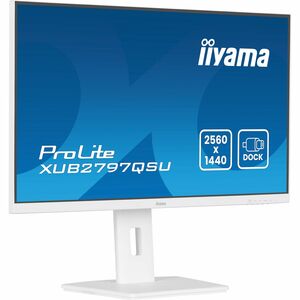 iiyama ProLite XUB2797QSU-W2 27 Zoll Class WQHD LED-Monitor - 16:9 Format - mattweiß - 68,6 cm (27 Zoll) Viewable - IPS-Te