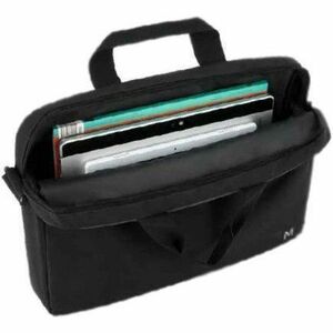 MOBILIS TheOne Essential Carrying Case (Briefcase) for 27.9 cm (11") to 35.6 cm (14") Travel - Black, Grey - 600D Polyeste