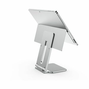 Kensington Notebook Stand - Desktop - Platinum - For Tablet, Workstation - Tilt, Compact, Portable, Foldable, Theft Resistant