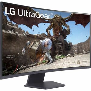 LG UltraGear 32GS60QC-B 32" Class WQHD Curved Screen Gaming LCD Monitor - 16:9 - 80 cm (31.5") Viewable - Vertical Alignme