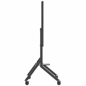 B-Tech Momentum Display Cart - 125 kg Capacity - 4 Casters - Steel - 1778 mm Width x 762 mm Depth x 1244.6 mm Height - Bla