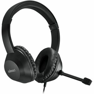 Adesso Xtream P7 Wired Over-the-head Stereo Headset - Black - Binaural - Circumaural - 32 Ohm - 20 Hz to 20 kHz - 182.9 cm