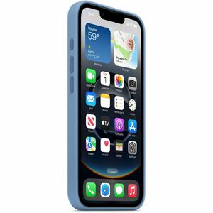 Apple Hülle für Apple iPhone 16e Smartphone - Blau - Seidig, Softtouch - Kratzfest, Sturzsicher - Silikon, MicroFiber