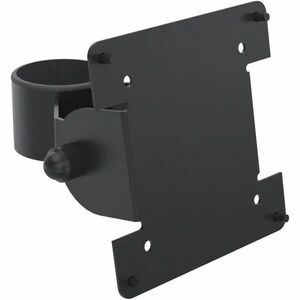 SpacePole Mounting Bracket for POS Display, Display - Black - 75 x 75, 100 x 100 - VESA Mount Compatible - Metal - 1 / Box