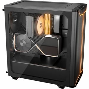 be quiet! Pure Base 501 Pure Base 501 DX Black Computergehäuse - ATX, Micro ATX, Mini ITX Motherboard Supported - Mid-Towe