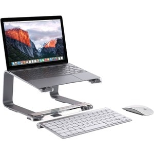 Griffin Elevator Notebbook Stand - Up to 14 cm (5.5") Screen Support - Desktop - Brushed Aluminium - Space Gray