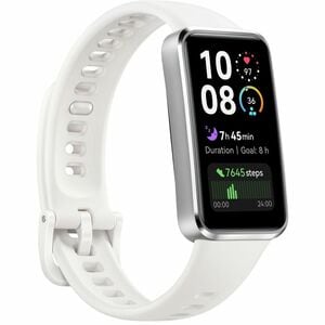 Huawei Band 10 Smart Band - Rectangular Case Shape - White Band Color - Aluminium Alloy Case Material - Fluoroelastomer Ba