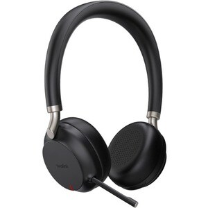 TEAMS CERTIFIED DUAL EAR OVER-THE-HEAD HEADSET COLOR: BLACK BUSYLIGHT ON HEADSET LEATHER EAR CUSHIONS SUPPORT WIRELESS CHA