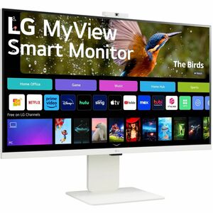 LG MyView 32SR85U-W 32" Class Webcam 4K UHD Smart LED Monitor - 16:9 - White - 80 cm (31.5") Viewable - In-plane Switching