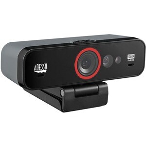 Adesso CyberTrack F1 Webcam - 2.1 Megapixel - 30 fps - USB 2.0 - 1 Each - 1920 x 1080 Video - CMOS Sensor - Fixed Focus - 