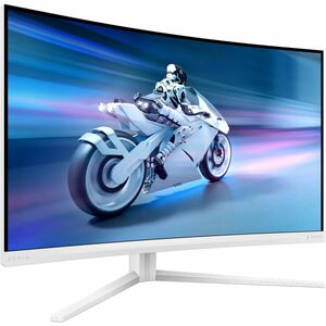Evnia 32M2C5501 32" Class WQHD Curved Screen Gaming LED Monitor - 16:9 - White - 80 cm (31.5") Viewable - Fast Vertical Al