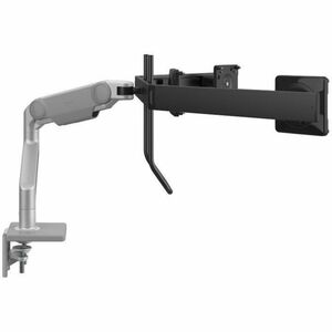 Brazo para monitor M10 con barra triple y mango, estilo de brazo Angled Link/Dynamic Link. Acomoda tres monitores de hasta