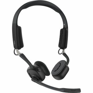 Shokz OpenMeet Sem fios Headset, Na orelha, Fixo à orelha Estéreo Fone de ouvido - Preto - Binaural - Supra-aural - 2900 c