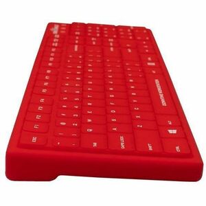 Seal Silk Pro Keyboard Red - Full Size - Washable & Waterproof - IP68 certified - Compatible with industrial-grade cleaner