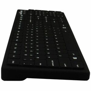 Seal Silk Pro Keyboard Black - Full Size - Washable & Waterproof - IP68 certified - Compatible with industrial-grade clean