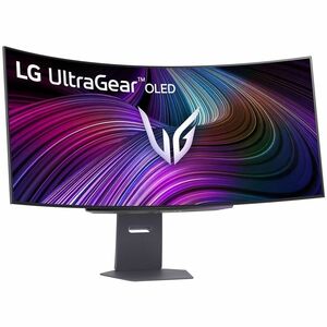 LG UltraGear 45GX90SA-B 45"" Class UW-QHD Curved Screen Gaming OLED Monitor - 21:9 - Black - 44.5"" Viewable - OLED - 3440