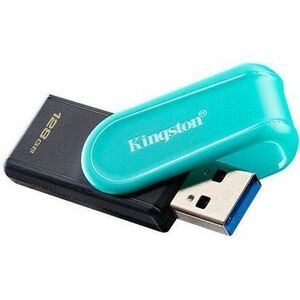 Kingston DataTraveler Exodia S 128 GB USB 3.2 (Gen 1) Flash Drive - Black, Turquoise - 1