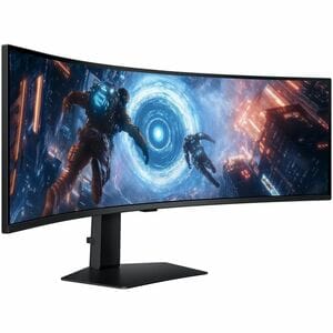 Moniteur de jeu LCD Samsung Odyssey G9 S49FG910EU 49" Class Dual Quad HD (DQHD) Écran incurvé - 32:9 - Noir - 124,5 cm (49