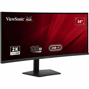 ViewSonic VA3420C 34" Class UW-QHD LED Monitor - 21:9 - 86.4 cm (34") Viewable - LED Backlight - 3440 x 1440 - 300 cd/m² -