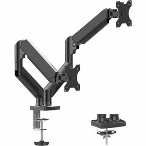 Naceb Brazo de Montaje para Monitor - Negro - Altura ajustable - 2 Pantalla(s) admitidas - 25.4cm a 81.3cm (32") para pant