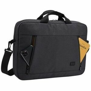 Case Logic Huxton HUXA-215 Carrying Case (Attaché) for 15" Notebook - Black - Polyster Body - Shoulder Strap, Luggage Stra