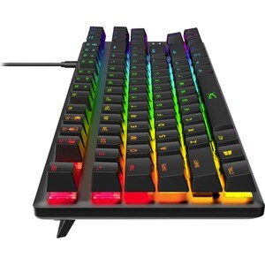 HyperX Alloy Origins Core Rugged Gaming Keyboard - Cable Connectivity - USB Interface - RGB LED - English (US) - Black - M