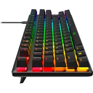 HyperX Alloy Origins Core Rugged Projection Keyboard - Cable Connectivity - USB Type C Interface - RGB LED - English (US) 