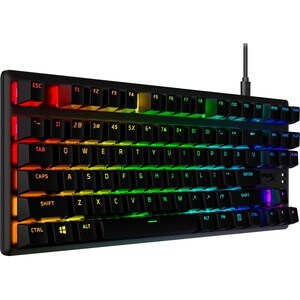 HyperX Alloy Origins Core PBT Gaming Keyboard - Full-size - Cable Connectivity - USB Type C Interface - RGB LED - English 