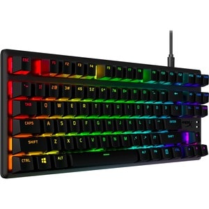 HyperX Alloy Origins Core PBT Gaming Keyboard - Full-size - Cable Connectivity - USB Type C Interface - RGB LED - English 