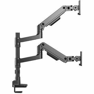 Amer HYDRA Elite HYDRA2HDGB Mounting Arm for Monitor, Display, Curved Screen Display - Black - Landscape/Portrait - 2 Disp