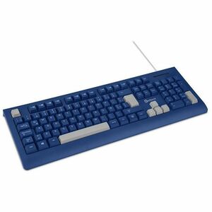 Teclado Slim Getttch 8m Pulsaciones Usb Con Reposamanos Azu