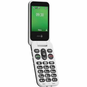 Téléphone portable standard Doro Leva E30 - Écran - Écran Écran pliable flexible - Noir, Blanc - Flip - Sans SIM