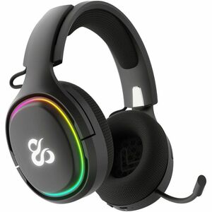 NEWSKILL Aton V2 Wireless Over-the-head Stereo Gaming Headset - Black - Binaural - Circumaural - 1000 cm - Bluetooth/RF - 