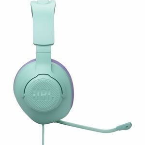 JBL Quantum 100M2 Wired On-ear, Over-the-head, Over-the-ear Stereo Gaming Headset - Cyan - Binaural - Ear-cup - 32 Ohm - 2