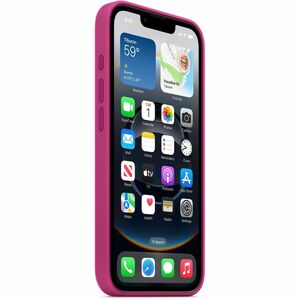 Funda Apple - para Apple Smartphone - Fucsia - Sedoso, Tacto suave - Resistencia a arañazos, Resistente a Caídas - Silicon