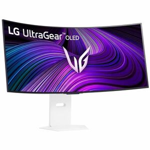 LG UltraGear 39GX90SA-W 39" (99.1 cm) Class UW-QHD Curved Screen Gaming OLED Monitor - 21:9 - Black - 39" (99.1 cm) Viewab