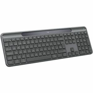 Logitech Signature Slim Solar+ K980 Keyboard - Full-size - Wireless Connectivity - USB Type C Interface - Spanish - QWERTY