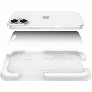 Belkin InvisiGlass Privacy Filter Screen Protector for iPhone 17 / iPhone 16 Pro, Gen 2 Black, Transparent - For OLED iPho