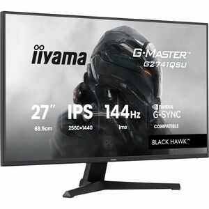 iiyama G-MASTER Black Hawk G2741QSU-B1 27" Class WQHD Gaming LCD Monitor - 16:9 - Matte Black - 68.6 cm (27") Viewable - I