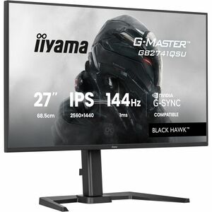 Moniteur de jeu LCD iiyama G-MASTER Black Hawk GB2741QSU-B1 27" Class WQHD - 16:9 - Noir mat - 68,6 cm (27") Viewable - Te