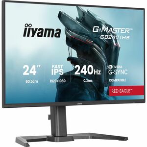 Moniteur de jeu LCD iiyama G-MASTER Red Eagle GB2471HS-B1 24" Class Full HD - 16:9 - Noir mat - 60,5 cm (23,8") Viewable -