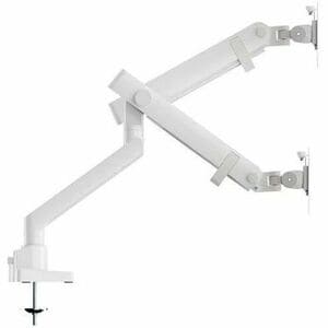 Amer Mounts Hydra HYDRA2B-W Mounting Arm for Flat Panel Display, Curved Screen Display, Monitor - White - Height Adjustabl