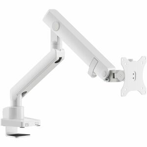 Amer Mounts HYDRA1B-W (V2) Mounting Arm for Monitor, Flat Panel Display, Curved Screen Display - White - Height Adjustable
