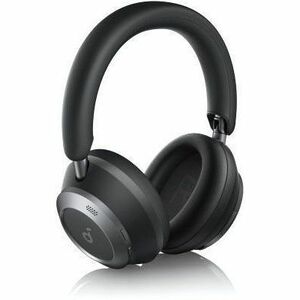 soundcore Space One Pro Wired/Wireless Over-the-head, Over-the-ear Stereo Headset - Jet Black - Binaural - Circumaural - B