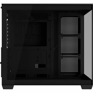 ASUS A32 Black ATX dual-chamber case with panoramic design supporting up to 420mm graphics cards in length 360mm radiators